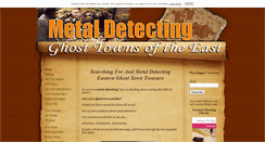 Desktop Screenshot of metal-detecting-ghost-towns-of-the-east.com