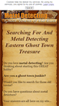 Mobile Screenshot of metal-detecting-ghost-towns-of-the-east.com