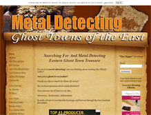 Tablet Screenshot of metal-detecting-ghost-towns-of-the-east.com